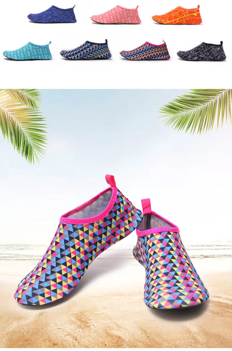 Factory Water Proof Sports Water Sport Shoe Barefoot Print Quick Dry Breathable Beach Shoes