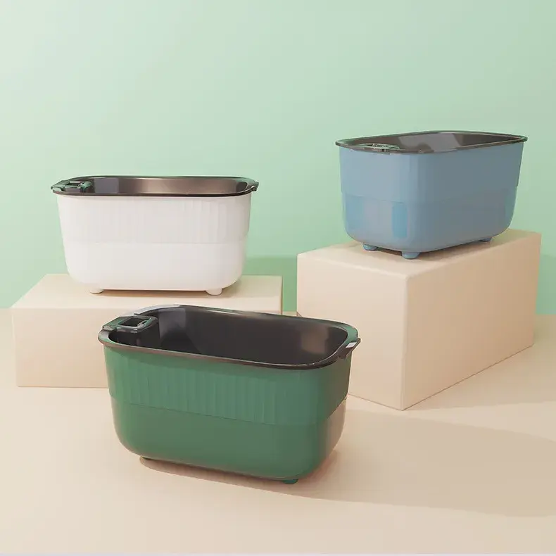 Factory Direct Balcony Cabbage Flower Pot Rectangular Self-absorbing Water Panting Strawberry Box