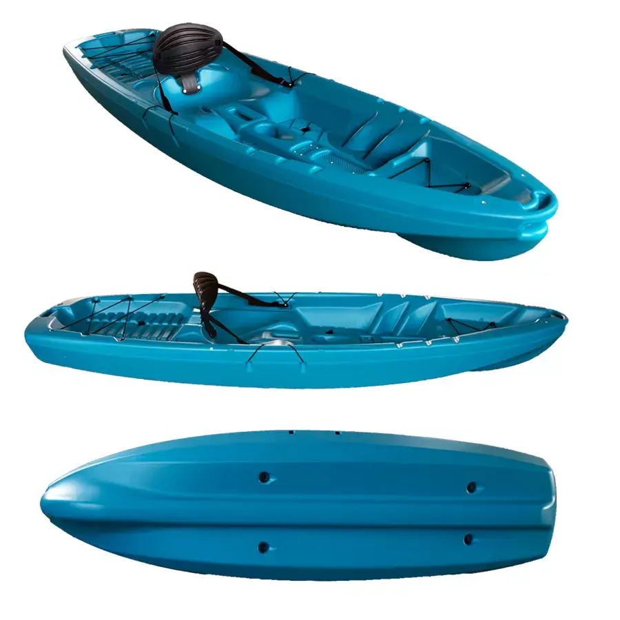 Custom cheap factory price blow molding family tour for beginners sitting on top kids adult kayaks