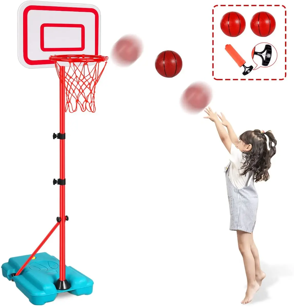 Best Choice kids basketball hoop set game,mini basketball hoop adjustable with stand